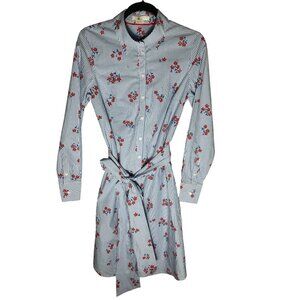 Boden Long Sleeve Striped Floral Dress